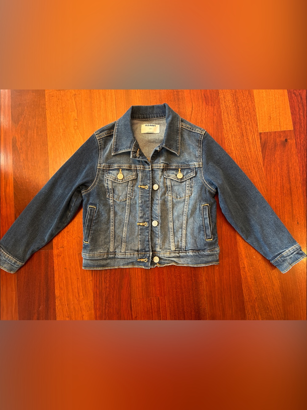 Old Navy Girls' Classic Denim Jacket - Medium Blue